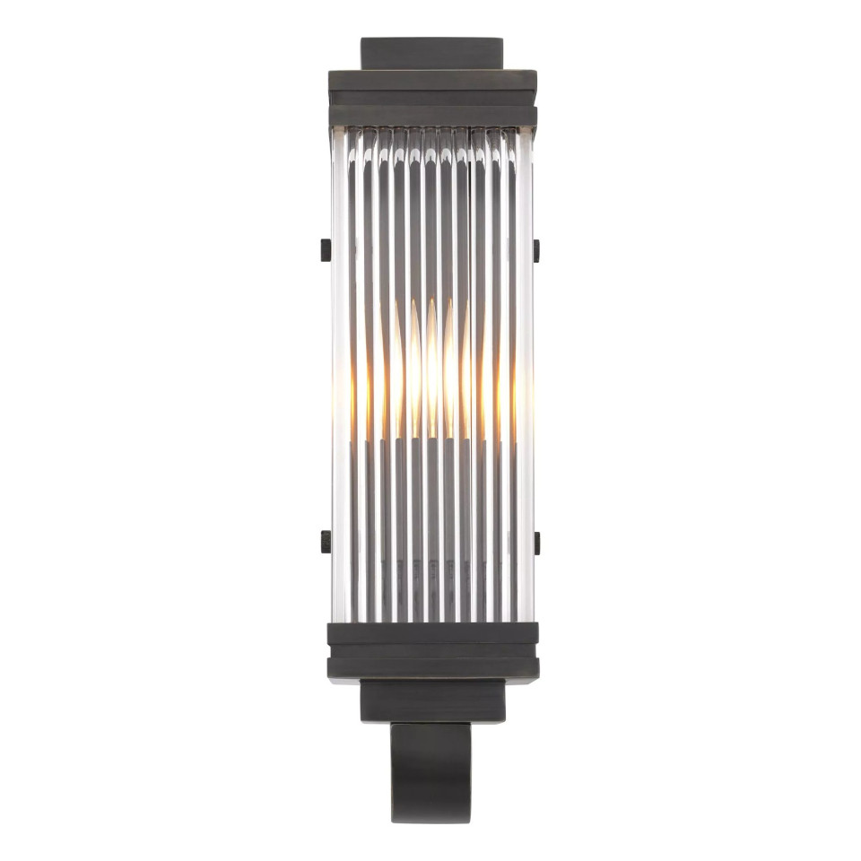 Bassett Vägglampa Brons/Glas 38 cm