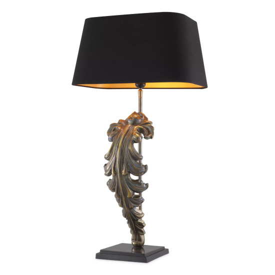 Beau Site Bordslampa Mässing 77 cm