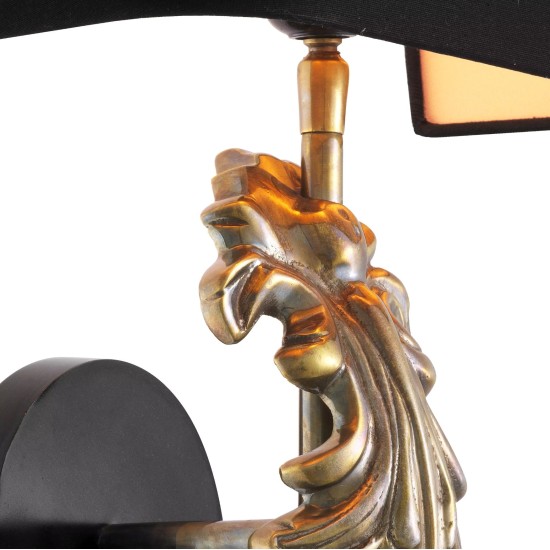 Beau Site Vägglampa Mässing 47 cm