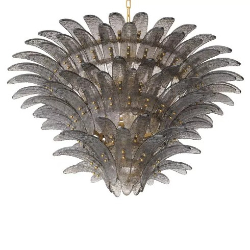 Bel Air L Ljuskrona Mässing/Glas 80cm