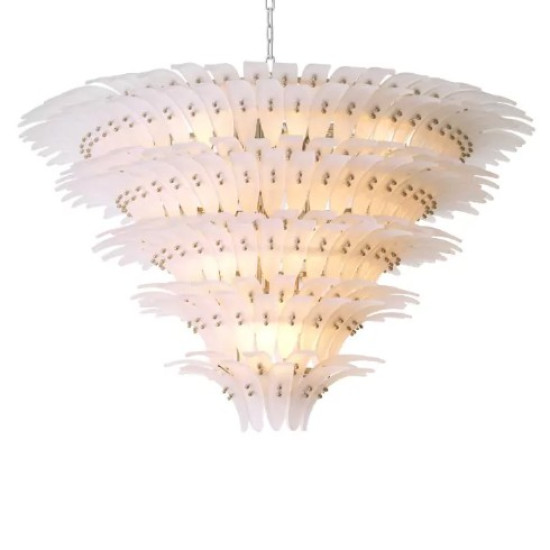 Bel Air XL Chandelier Nickel/Glass 112cm