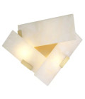 Bella Bianco Vägglampa Alabaster/Mässing 31 cm