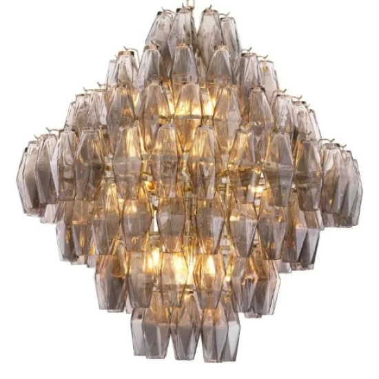 Benini L Takkrona Nickel/Glas 65 cm