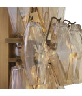 Benini Wall Lamp Brass/Glass 50cm