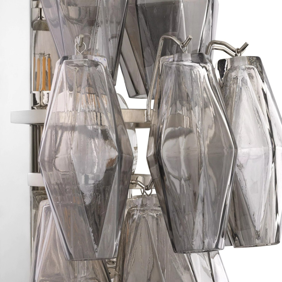 Benini Vägglampa Nickel/Glas 50cm