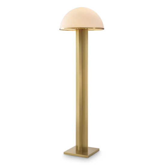 Berkley Floor Lamp Brass/Glass 135cm