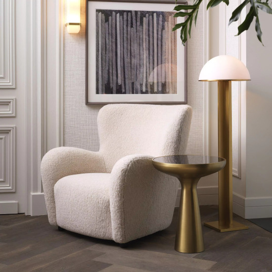 Berkley Floor Lamp Brass/Glass 135cm