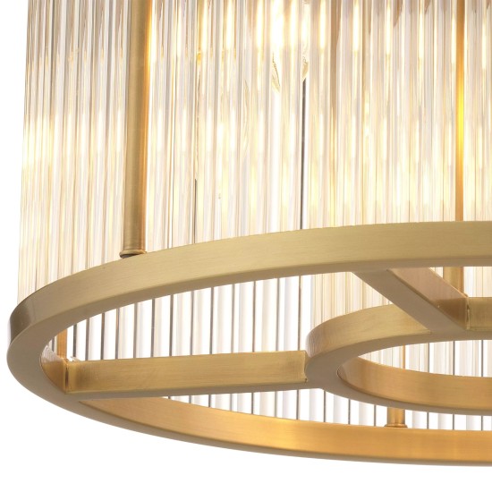 Bernardi Ceiling Lamp Brass/Glass 45cm