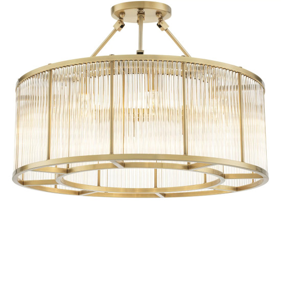 Bernardi Ceiling Lamp Brass/Glass 80cm