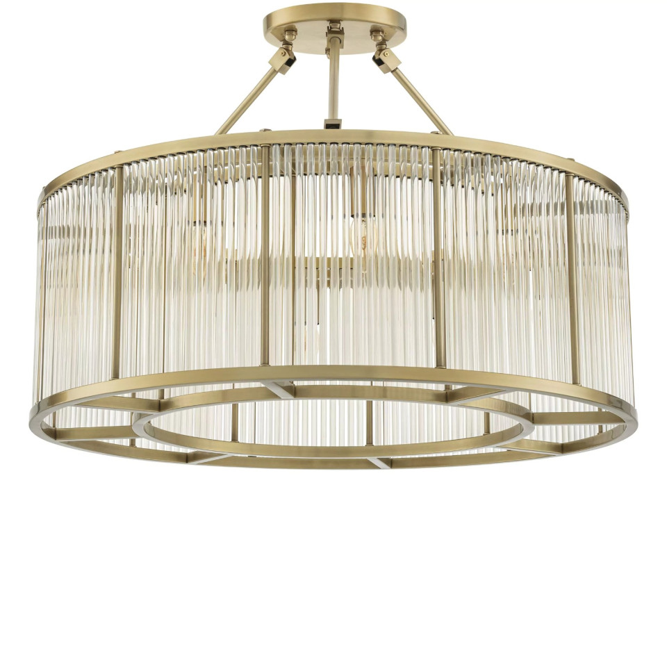 Bernardi Plafond Mässing/Glas 80cm