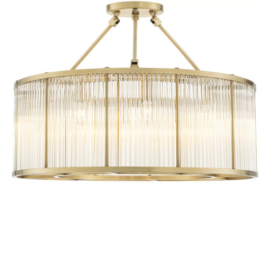Bernardi Ceiling Lamp Brass/Glass 80cm