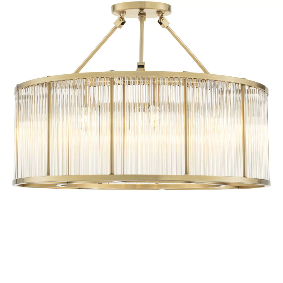 Bernardi Plafond Mässing/Glas 80cm