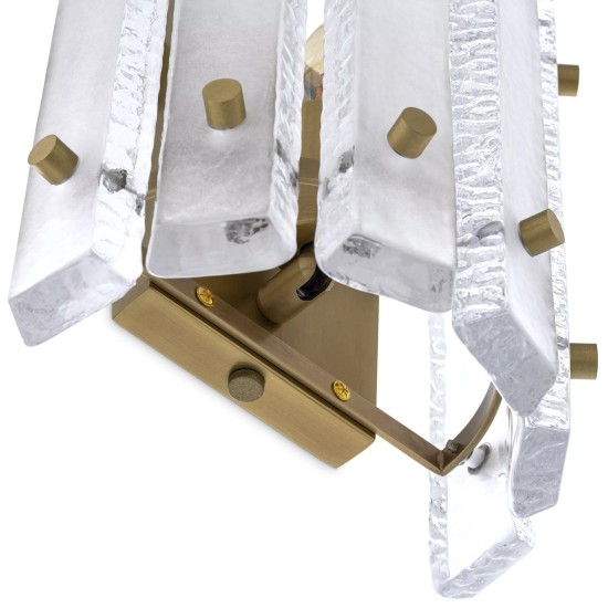 Blason Wall Lamp Brass/Glass 26cm