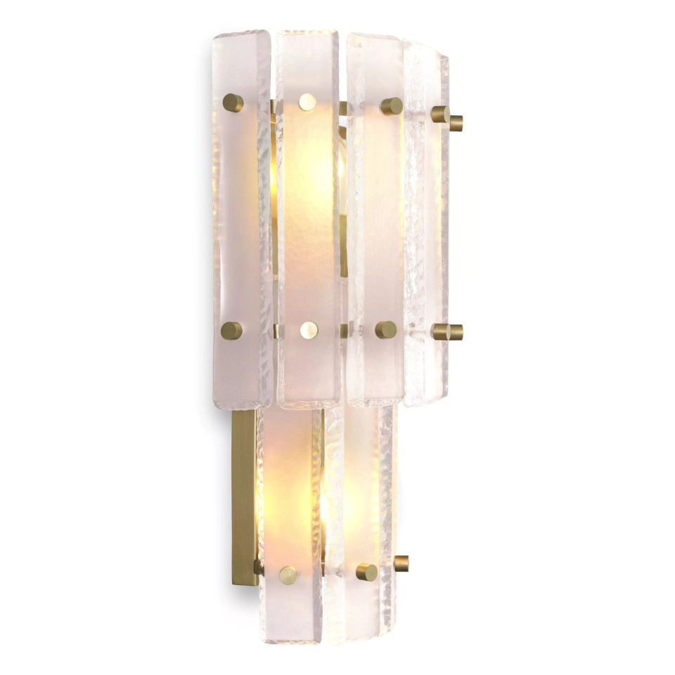 Blason Wall Lamp Brass/Glass 43cm
