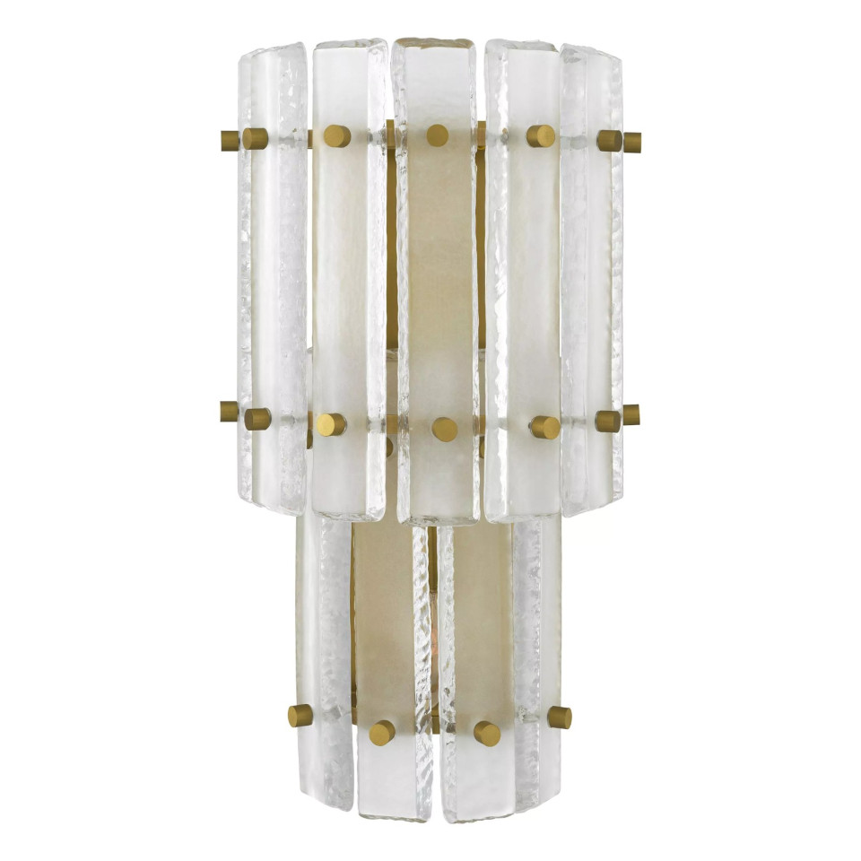 Blason Wall Lamp Brass/Glass 43cm
