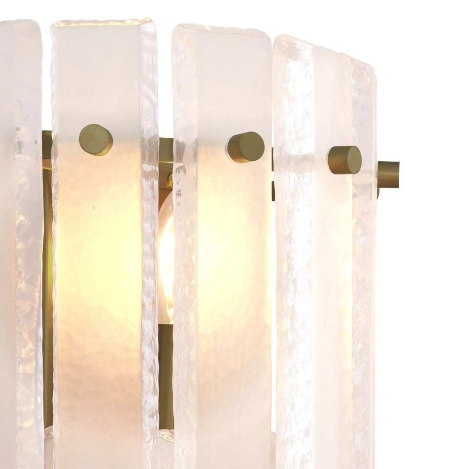 Blason Wall Lamp Brass/Glass 43cm