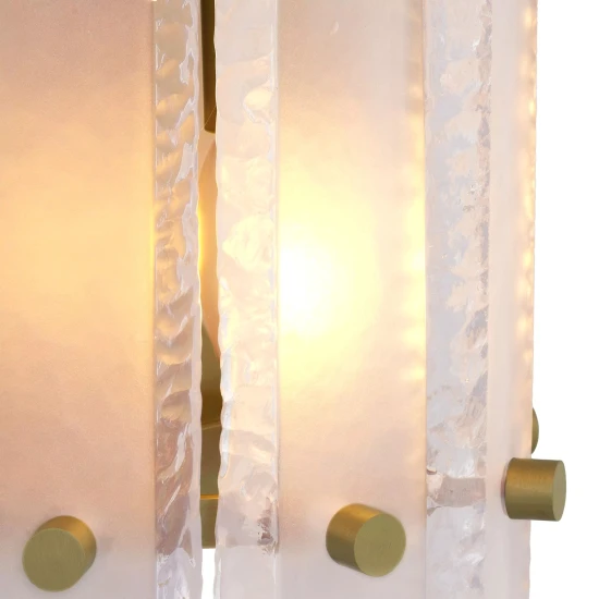 Blason Wall Lamp Brass/Glass 43cm