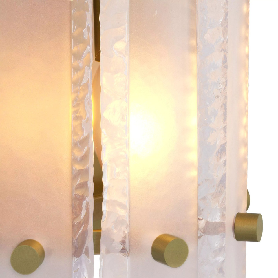 Blason Wall Lamp Brass/Glass 43cm