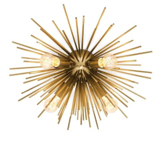 Boivin Flush Ceiling Light Brass 58cm