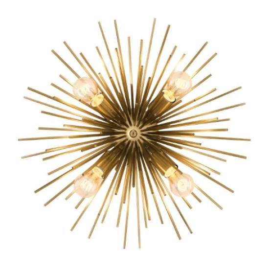 Boivin Flush Ceiling Light Brass 58cm