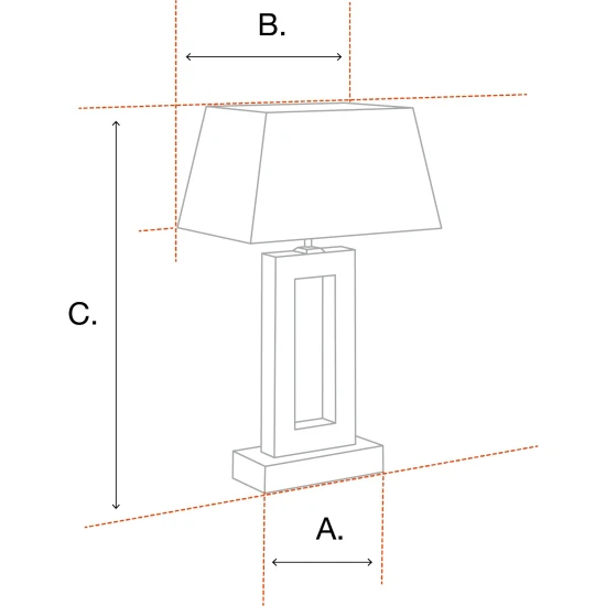 Bonny Table Lamp Brass/Marble 88cm