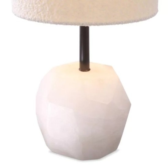 Cahaba Bordslampa Alabaster/Bouclé Skärm 58 cm