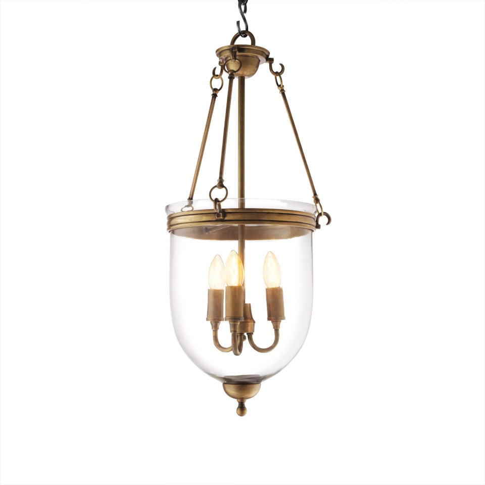Cameron Ceiling Lamp Brass/Glass 32cm