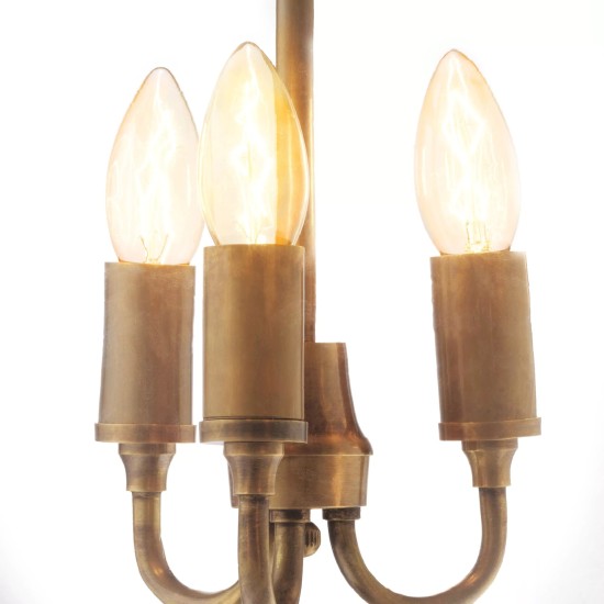 Cameron Taklampa Mässing/Glas 32 cm
