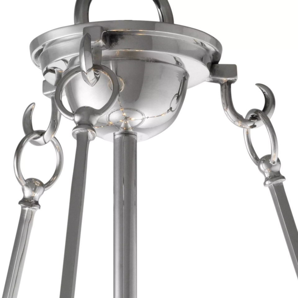 Cameron Taklampa Nickel/Glas 32cm
