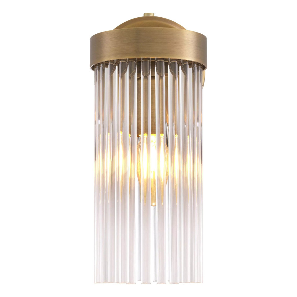 Carnero Vägglampa Mässing/Glas 30cm