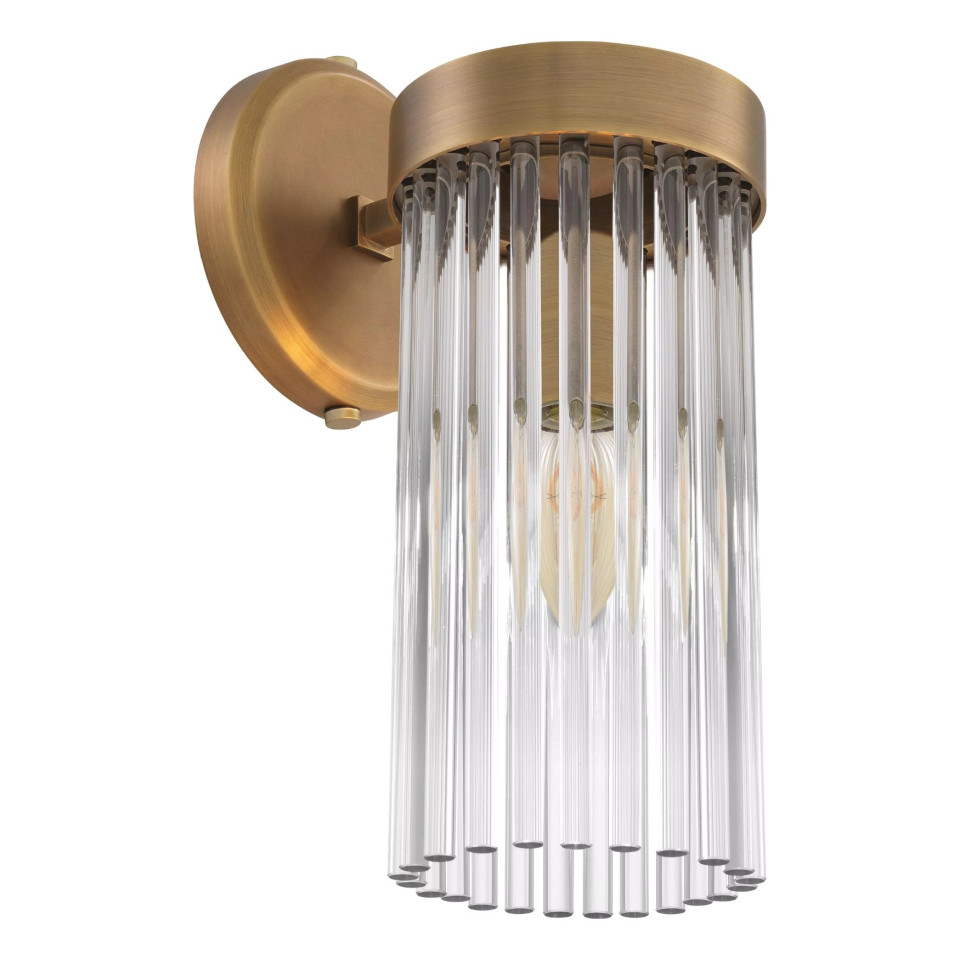 Carnero Vägglampa Mässing/Glas 30cm