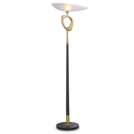 Celine Floor Lamp Brass/Glass/Marble 181.5cm