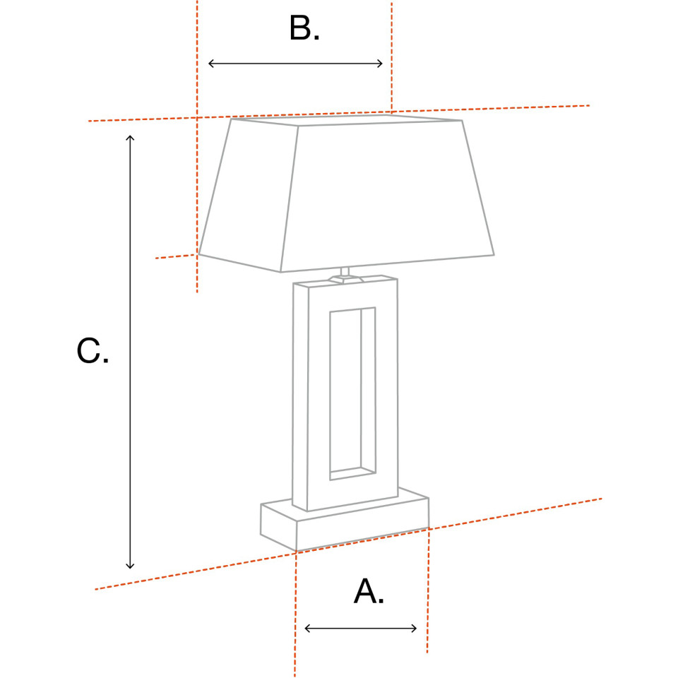 Celine Bordslampa Mässing/Marmor 101,5cm