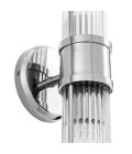 Claridges Double Wall Lamp Nickel/Glass 46.5cm