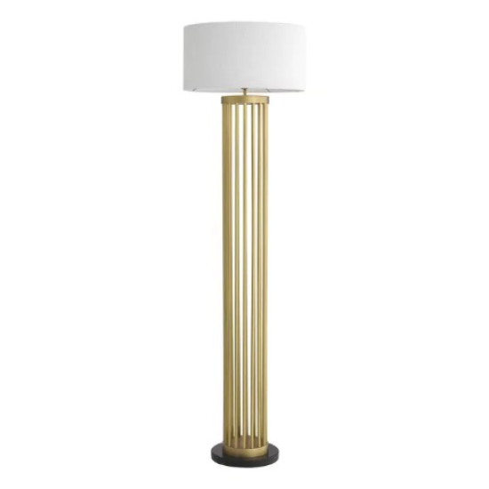 Condo Golvlampa Mässing/Bouclé Skärm 188 cm