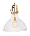 Connery Taklampa Mässing/Glas 42,5 cm