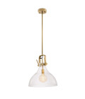 Connery Taklampa Mässing/Glas 42,5 cm