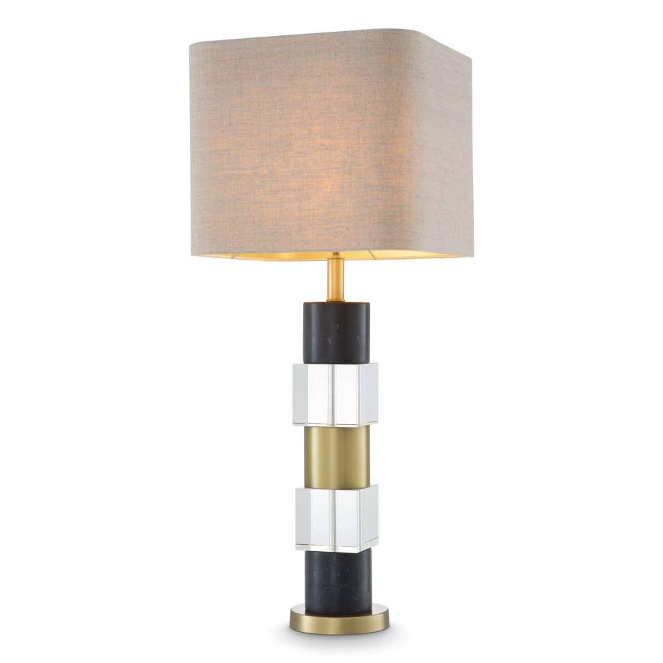Cullingham Table Lamp Brass/Glass/Marble 87cm