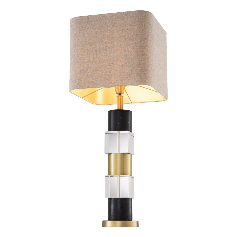 Cullingham Table Lamp Brass/Glass/Marble 87cm