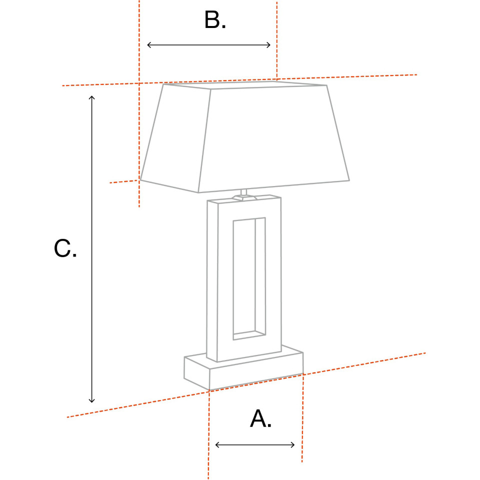 Cullingham Table Lamp Brass/Glass/Marble 87cm