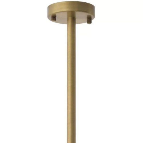 Dino Double Takkrona Mässing/Glas 87 cm