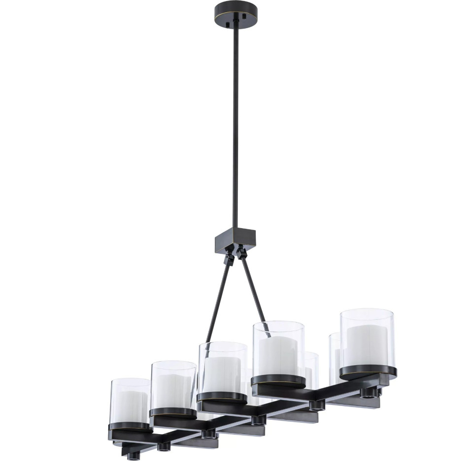 Donovan Chandelier Bronze/Glass 155cm