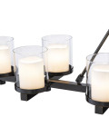 Donovan Chandelier Bronze/Glass 155cm
