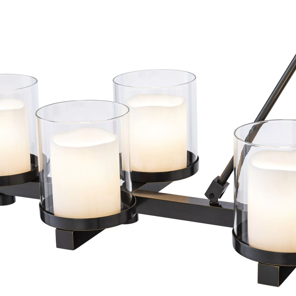 Donovan Chandelier Bronze/Glass 155cm