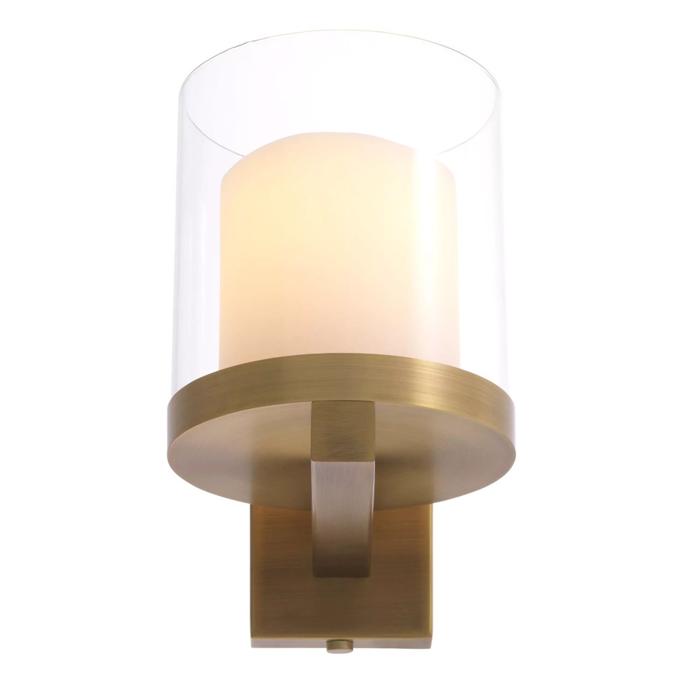 Donovan Wall Lamp Brass/Glass 18.5cm