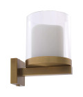 Donovan Wall Lamp Brass/Glass 18.5cm