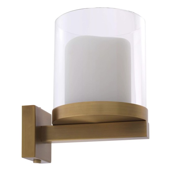 Donovan Vägglampa Mässing/Glas 18,5 cm