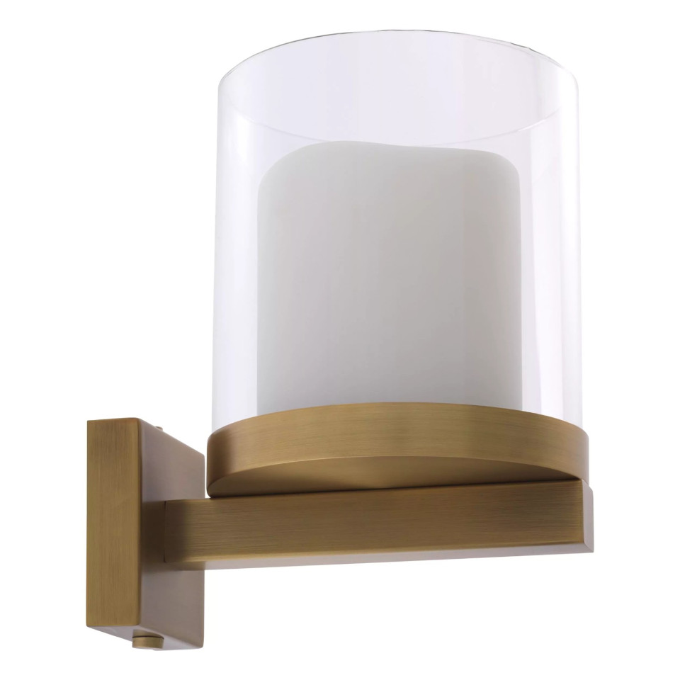 Donovan Wall Lamp Brass/Glass 18.5cm