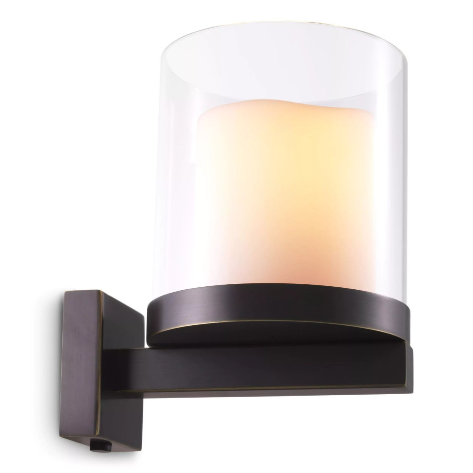 Donovan Wall Lamp Bronze/Glass 18.5cm