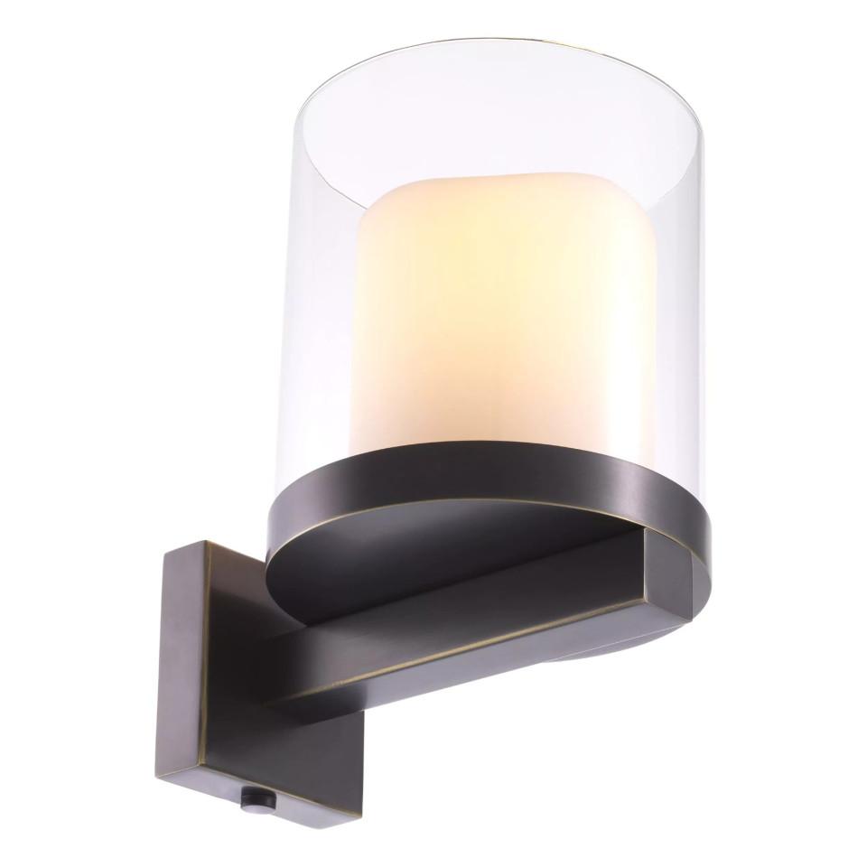 Donovan Wall Lamp Bronze/Glass 18.5cm